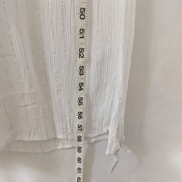 NWT Elan Gemma White Wide Leg Jumpsuit Cover Up - Picture 10 of 11